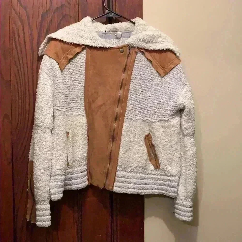 Free People Oatmeal Counting Sheep Jacket - Picture 4 of 8